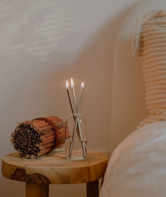 Infinity Kerze Silber