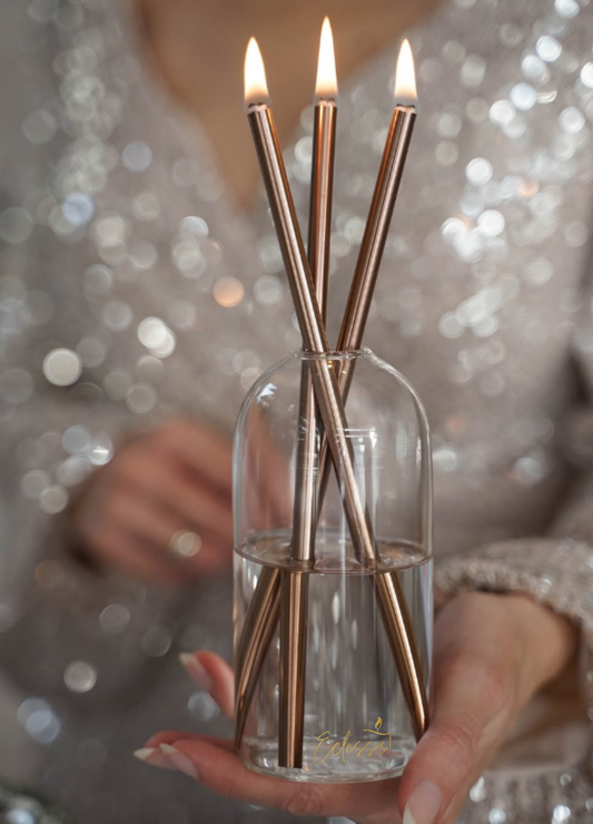 Infinity Kerze Silber