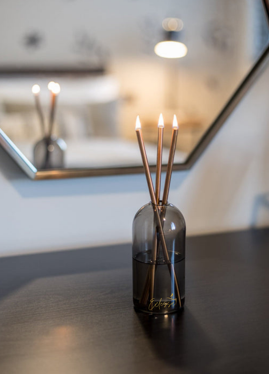 Infinity Kerze Rauchglas Bronze