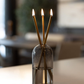 Infinity Kerze Rauchglas Gold